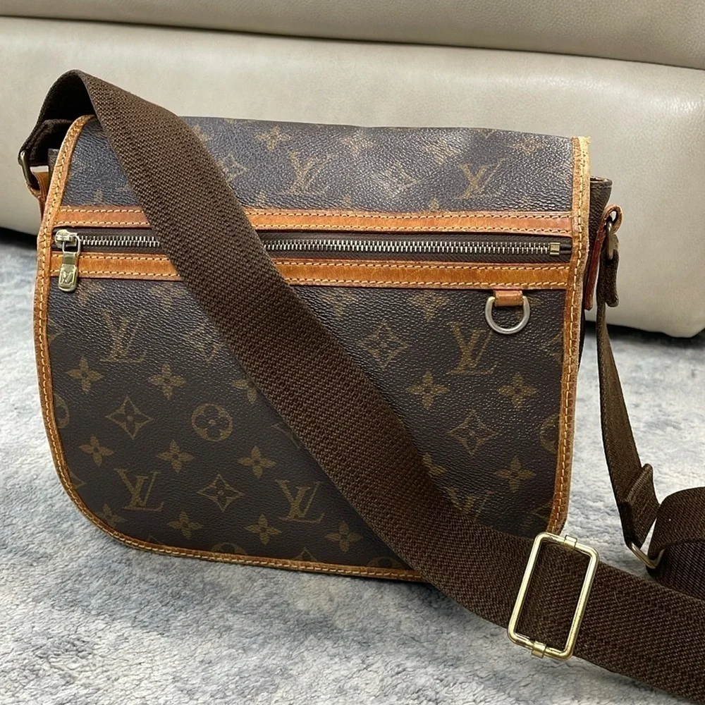 Louis Vuitton Messenger Bosphore PM M40106 Monogram Canvas Crossbody Bag Brown